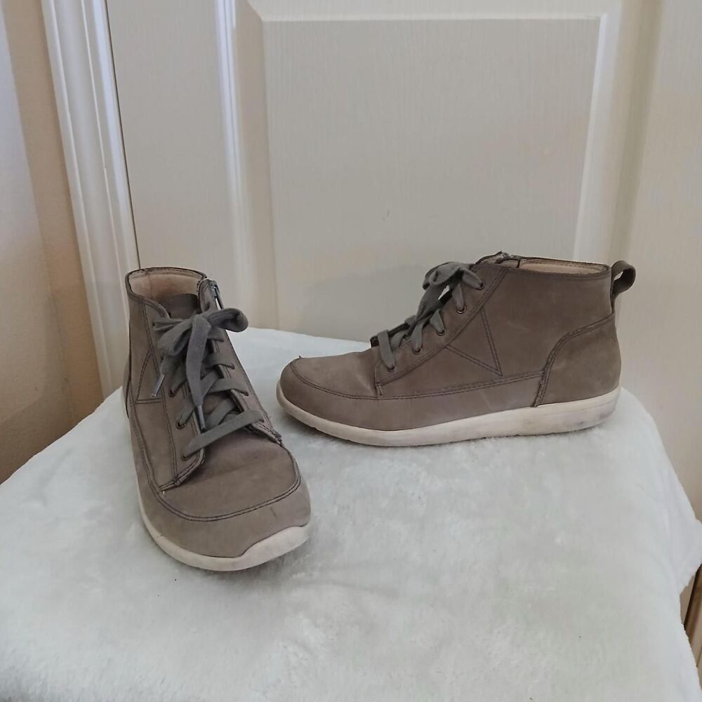 Vionic Shawna Gray Weather-Resistant High-Top Sneaker Boots 9 Sporty Comfort